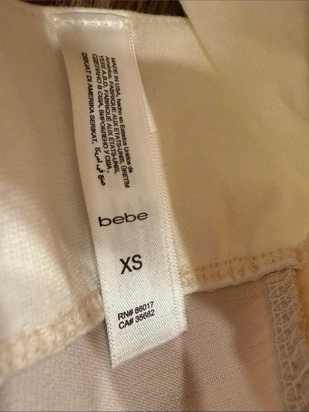 Retro bebe Cream and Nude Strappy Bralette, XS